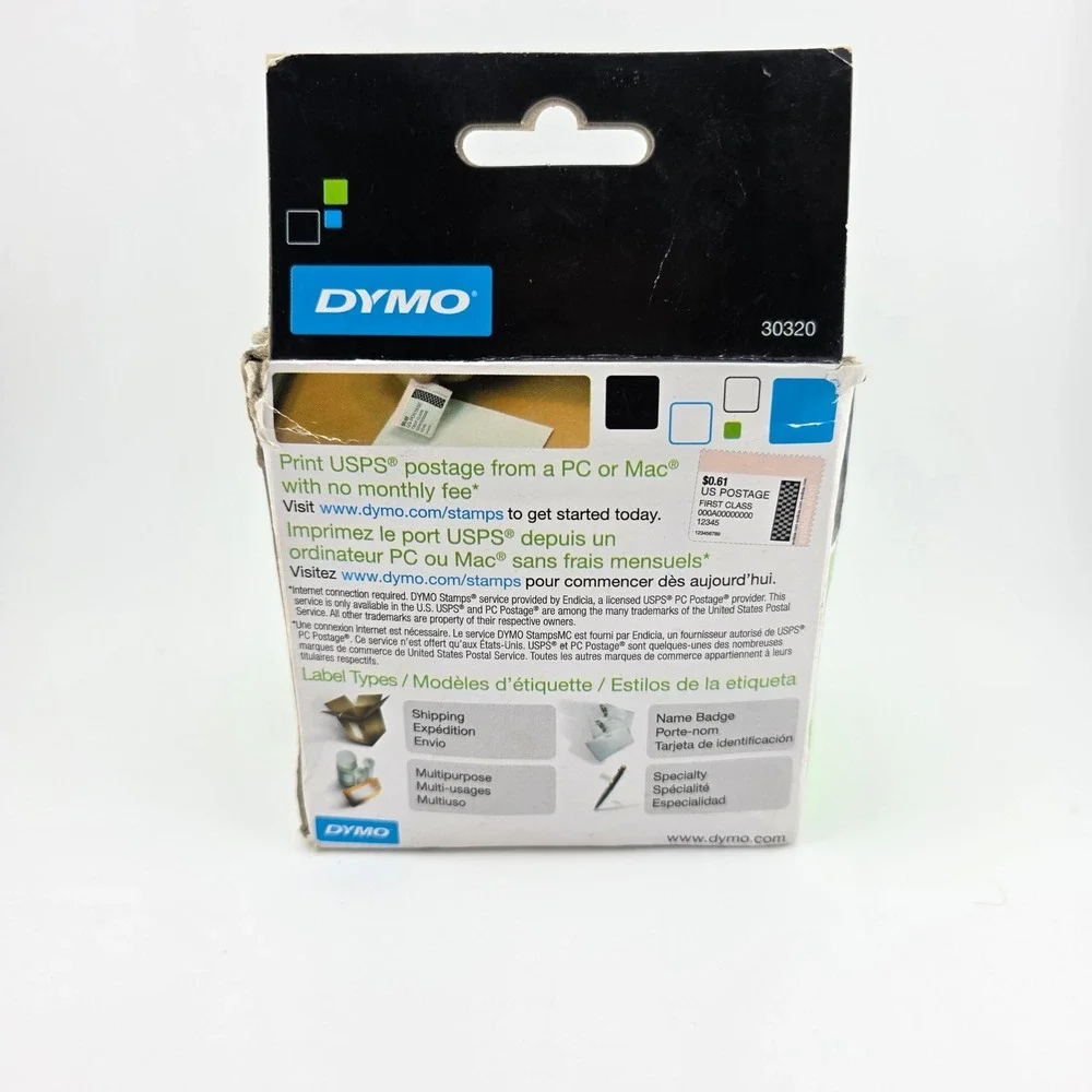 DYMO LW White Address Labels 30320 1 1/8‎ x 3 1/2 Inches